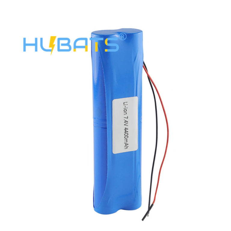 7 4V 4400mAh 18650 2S2P Rechargeable Li Ion Battery Pack Square Shape