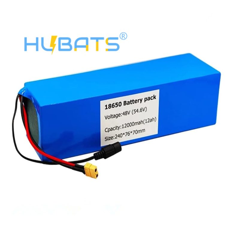 48V 12Ah Ebike Battery Pack Waterproof PVC Electric Bike Li Ion 18650