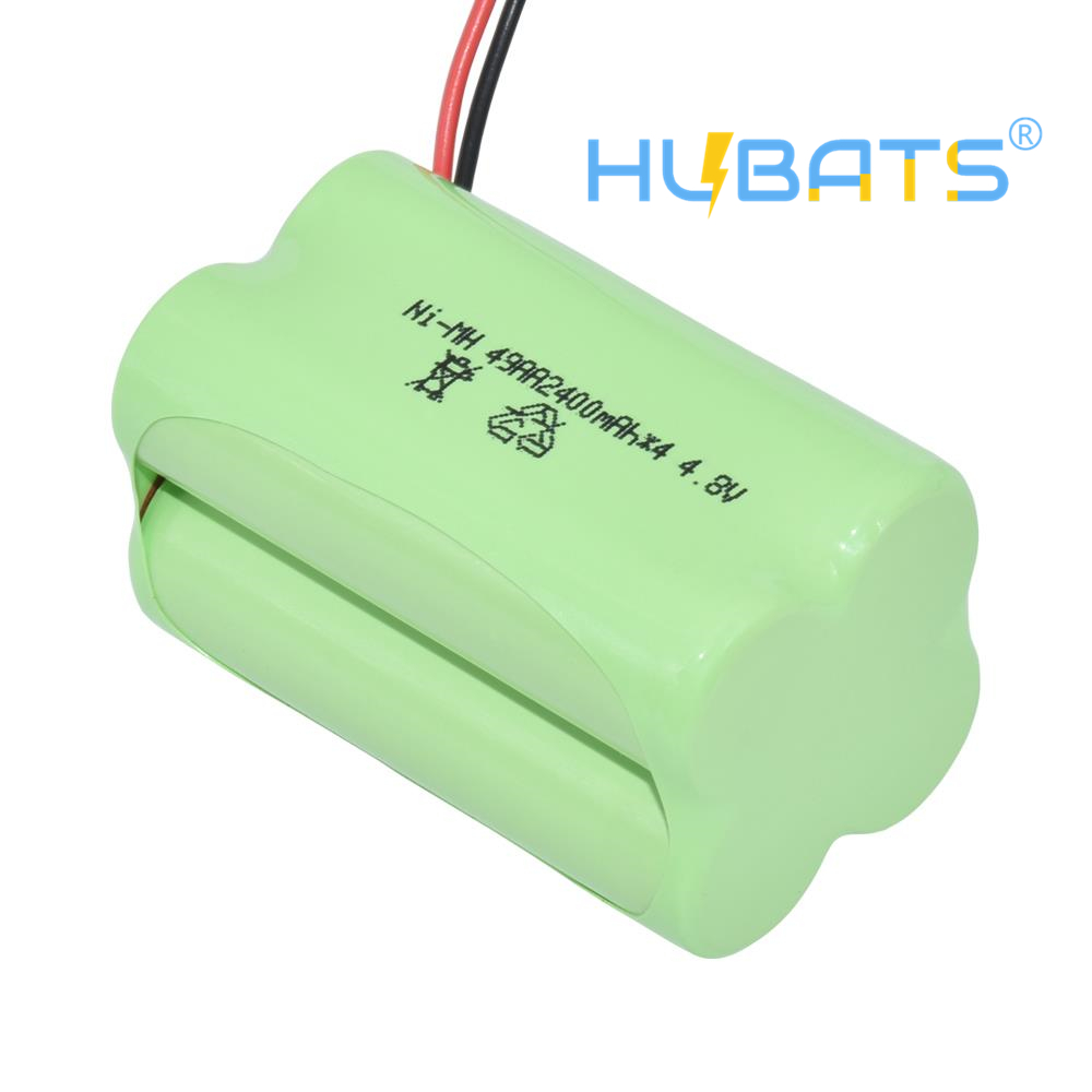 2×2 4.8v battery Hubats NiMH AA shape square | 2400mAh pack