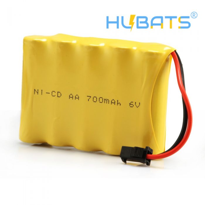 NI-CD NICD 700mAh 6V AA rechargeable Battery with SM Plug - Image 3