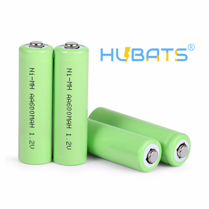 Vervuild symbool Uitdrukking Ni-MH AA 600mAh 1.2v rechargeable button top battery | Hubats