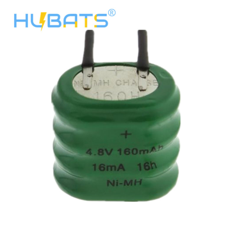 4.8V 160mAh NiMH Rechargeable Button Batteries,battery for communication, Siren, Small