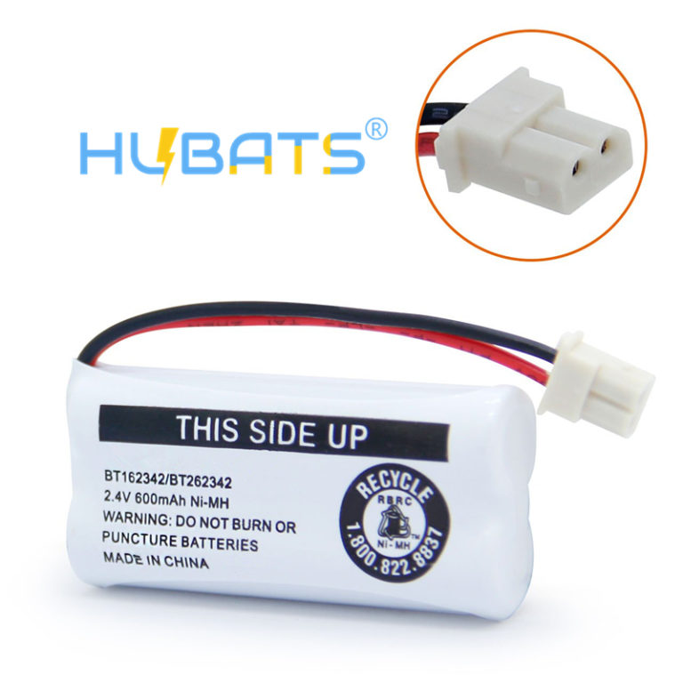 Replacement BT162342/BT262342 cordless phone battery packs, NIMH AAA 600mAh 2.4v for cordless