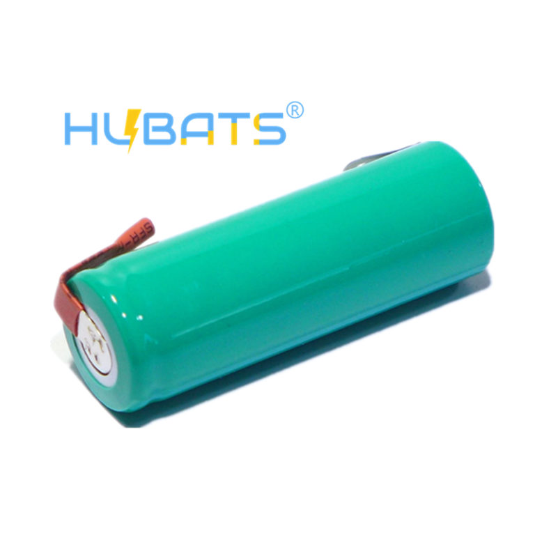 NiMH A Size 17*50mm 2700mAh 1.2v flat top battery cell with tabs,battery for toothbrush Hubats