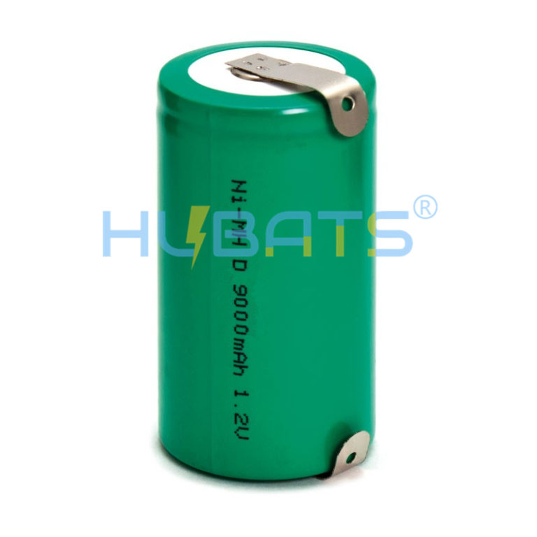 Rechargeable D type 1.2v 9000mah NiMh battery,battery with solder weld