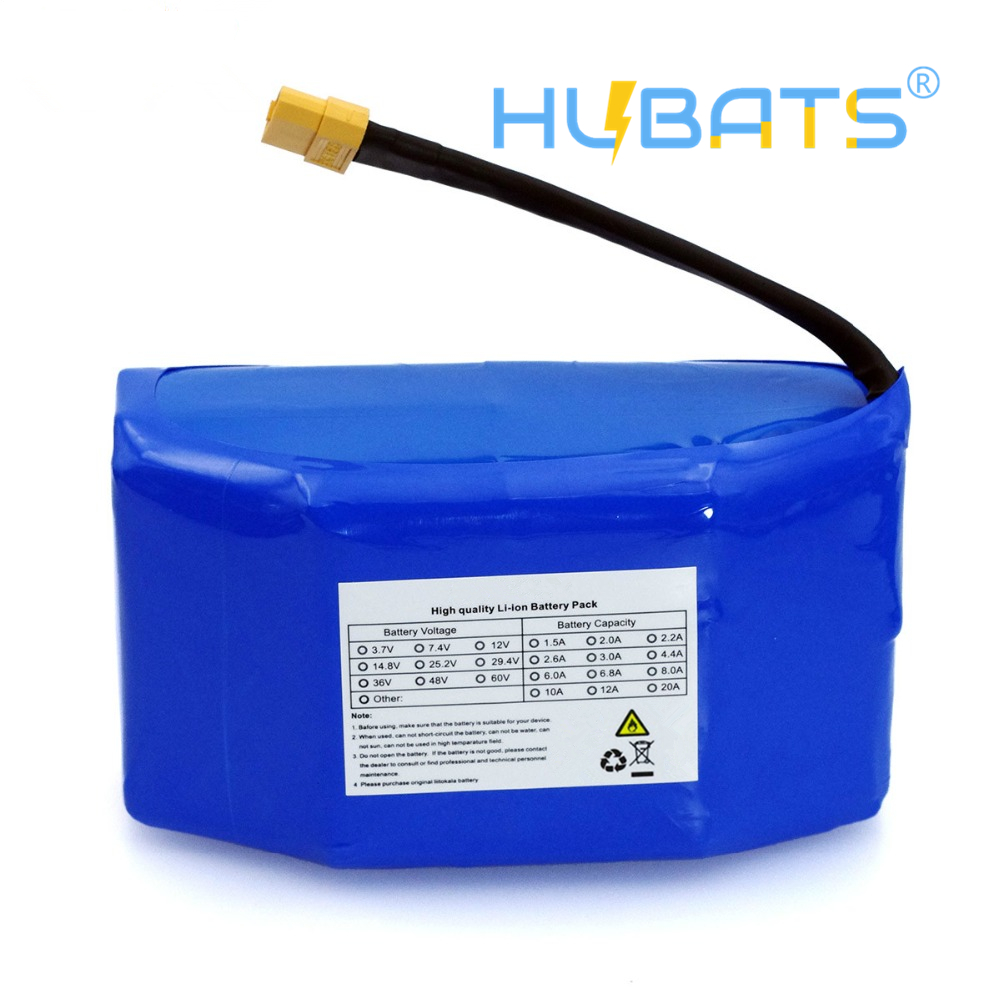 Batterie 36V 4400 MAh Pour Vélo électrique, Hoverboard, Trottinette – Remplacement Avec BMS – Dimensions 134x75x58 Mm