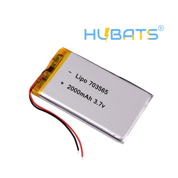 703565 2000mAh 3.7 V lithium polymer battery for interphone GPS vehicle traveling data recorder e-book - Image 2