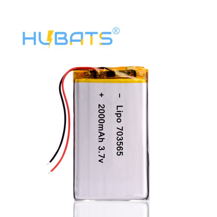 703565 2000mAh 3.7 V lithium polymer battery for interphone GPS vehicle traveling data recorder e-book