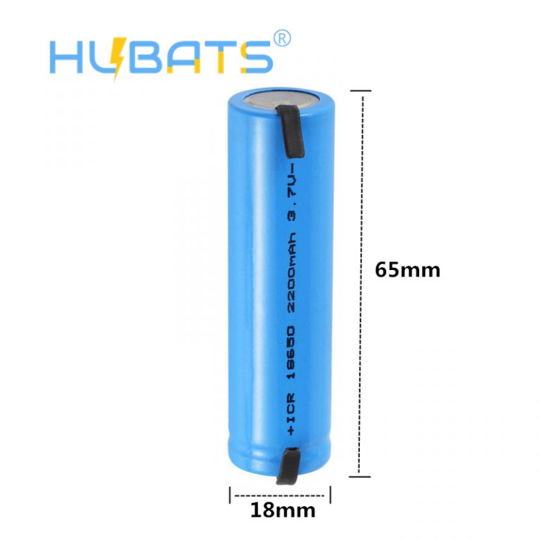 18650 battery with tabs Hubats