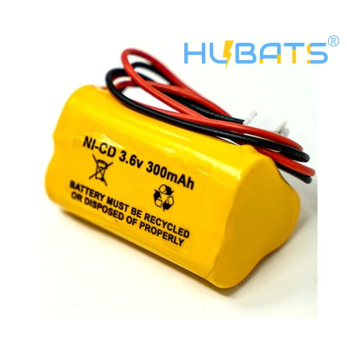 3.6v 300mAh Rechargeable Ni-CD AA Battery Pack for Exit Sign Emergency Light