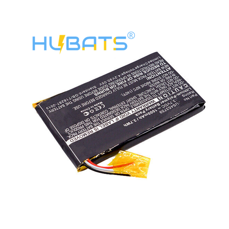 453759 1000mAh Battery for Sony Walkman NWZ-ZX1 | Hubats