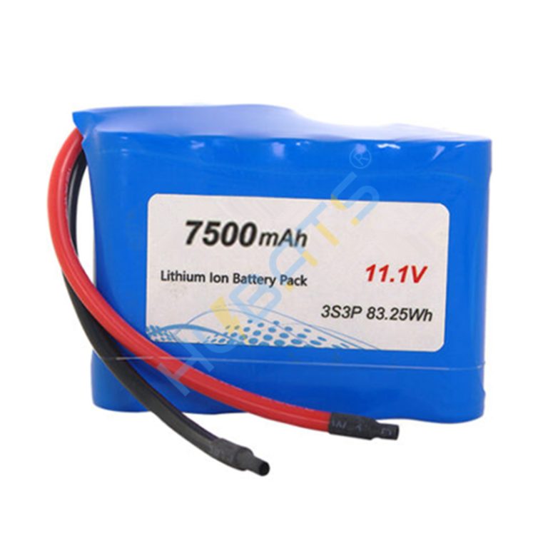 12V Battery 3S3P 11.1V 12.6V 7500mAh 18650 Lithium-ion Battery Pack ...