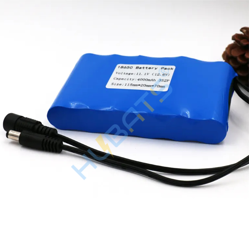 11.1V 4000mAh 12v 4Ah 3S2P battery with DC5.5*2.1mm plug for Solar Light Toys - Image 3